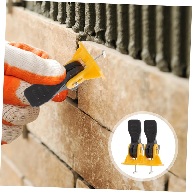 Mipcase 50Pcs Tile Leveling System Durable and Pin Leveling Tools