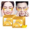 50 Pares De Parches Para Ojos Crystal Gold Que Eliminan