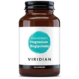 Viridian - High Potency Magnesium Bisglycinate - 120 Capsules – 200mg Per 2 Capsules – High Bioavailability Formula – Vegan Food Supplement with 100% Active Ingredients
