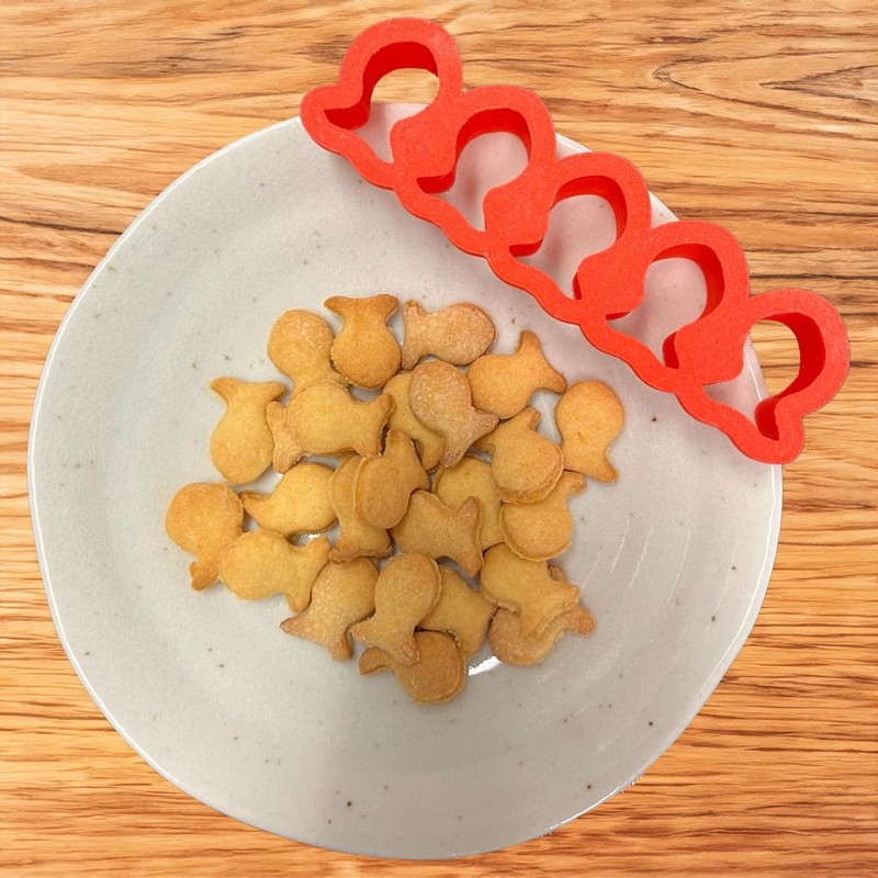 Mini Tiny Goldfish Cracker Cutter and Goldfish Cookie Cutter -
