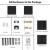 Haidms Black Door Knobs with Deadbolt, Zinc-Alloy Matte Black Front