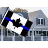 3×5 FT Thin Blue Line Canada Flag, Large 100D Honoring