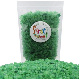 FirstChoiceCandy Rock Candy Crystals 2 Pound Bulk Bag (Green Lime)