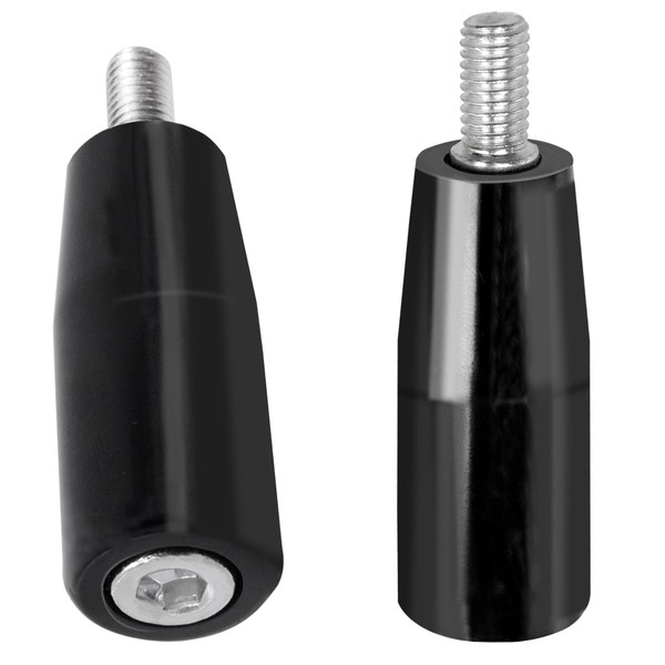 Glarks 2pcs M8 x 50mm Revolving Handle, Black Revolving-Handwheel Machine