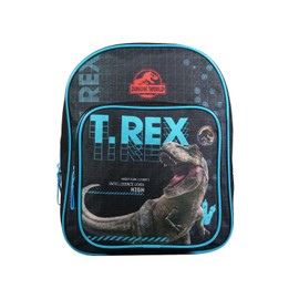 Bagtrotter Jurassic World T-Rex Backpack 31 cm with Nursery Bag Black, black