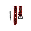 NICKSTON Red and Black Skull Crossbones Band Compatible with Pebble