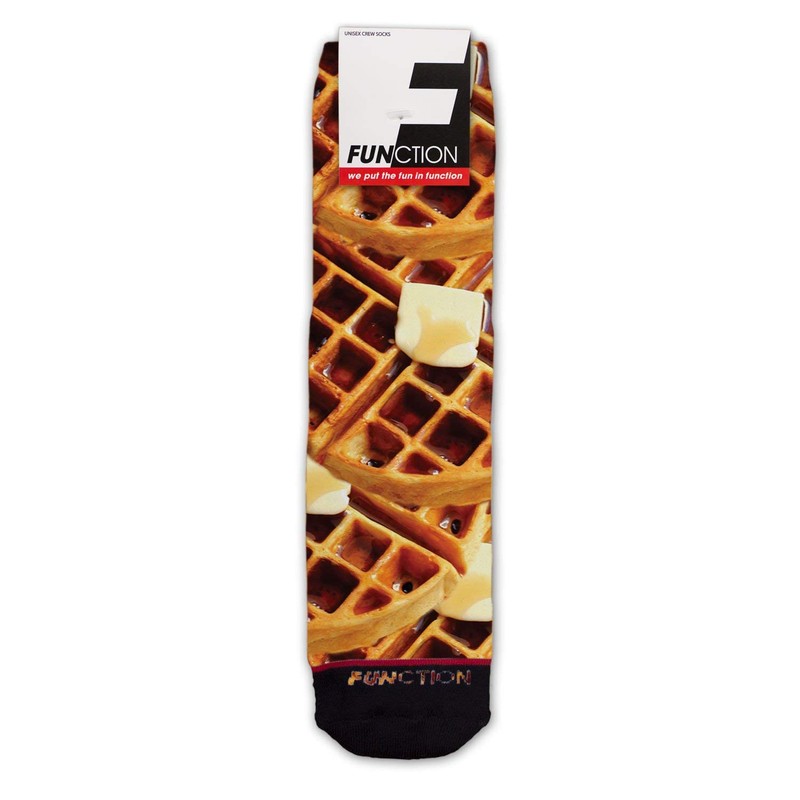 Function - Funny Food Socks (Waffles and Syrup)