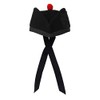 Allsafe Traders Scottish Black Glengarry Hat with Red Pompom (59