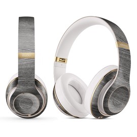 DesignSkinz - Compatible with Beats Solo 2/3 Wireless - Skin Decal Protective Scratch Resistant Vinyl Wrap - Smooth Gray Wood V2