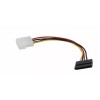 Molex (2) Molex 4-Pin Male To Serial ATA SATA 15-Pin