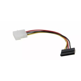 Molex (2) Molex 4-Pin Male To Serial ATA SATA 15-Pin Female Pwr Adptr Cable ( NEW )
