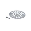 Westbrass D3192-26 4" OD Brass Shower Strainer Grid Drain Cover,