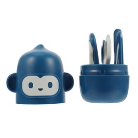 Kisangel 1 Set Nail Care Kit Ergonomic Clipper Scissors Nail File Tweezers for Newborns Safe Rounded Design Compact for Gentle Grooming