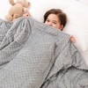 Kivik Weighted Blanket 7lbs, Small Minky Dotted Blankets, Soft Heavy