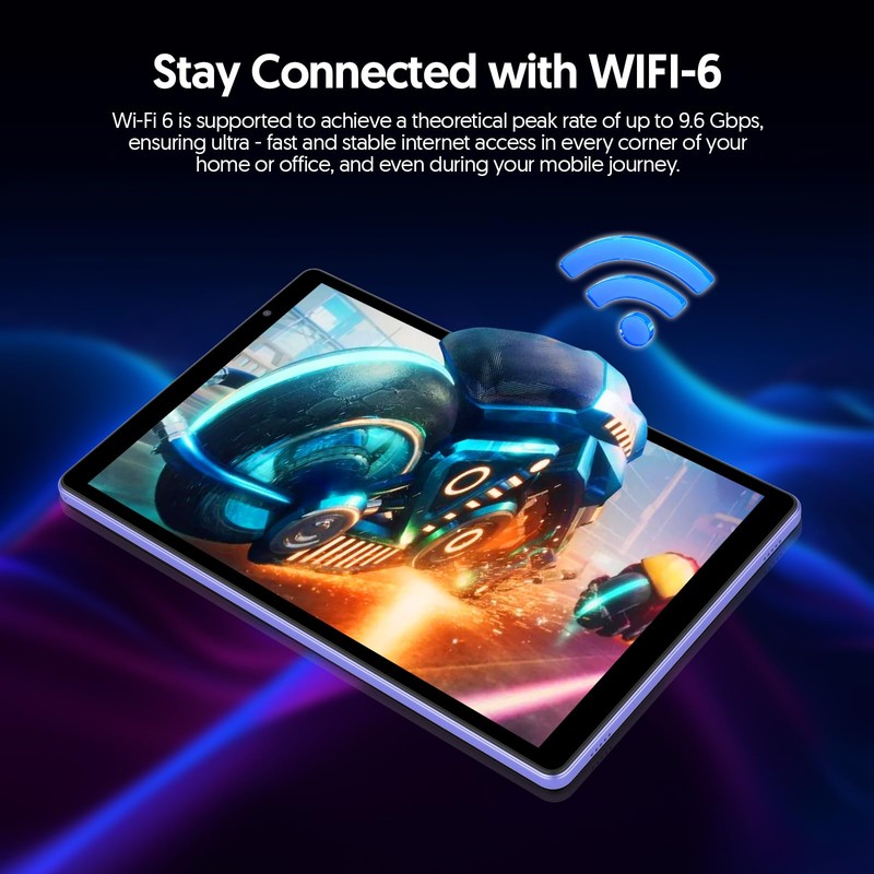 BAKEN 10 Inch Tablet, Android 12 Tablets, 4(2+2) GB RAM,
