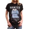 Funny Gifts for Women - Oversized Monster T-Shirt Black -