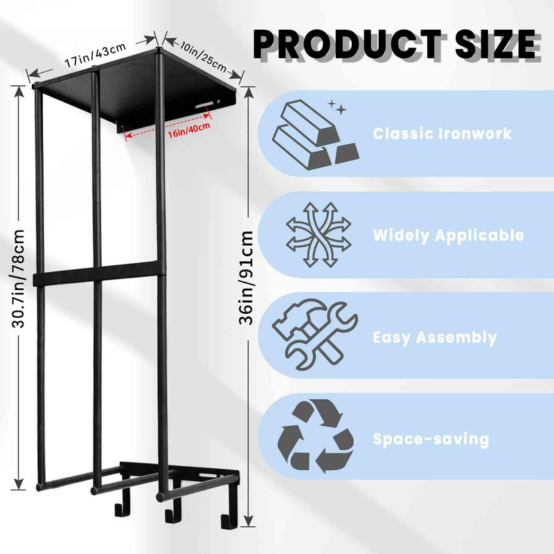 gamtrik rack Camping Chairs Storage for Garage - Metal Camping