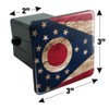 GRAPHICS & MORE Rustic Distressed Ohio State Flag Tow Trailer
