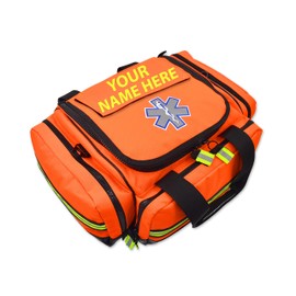 Lightning X Modular Large EMT Medic First Responder EMS Trauma Jump Bag w/Embroidered Name - ORANGE