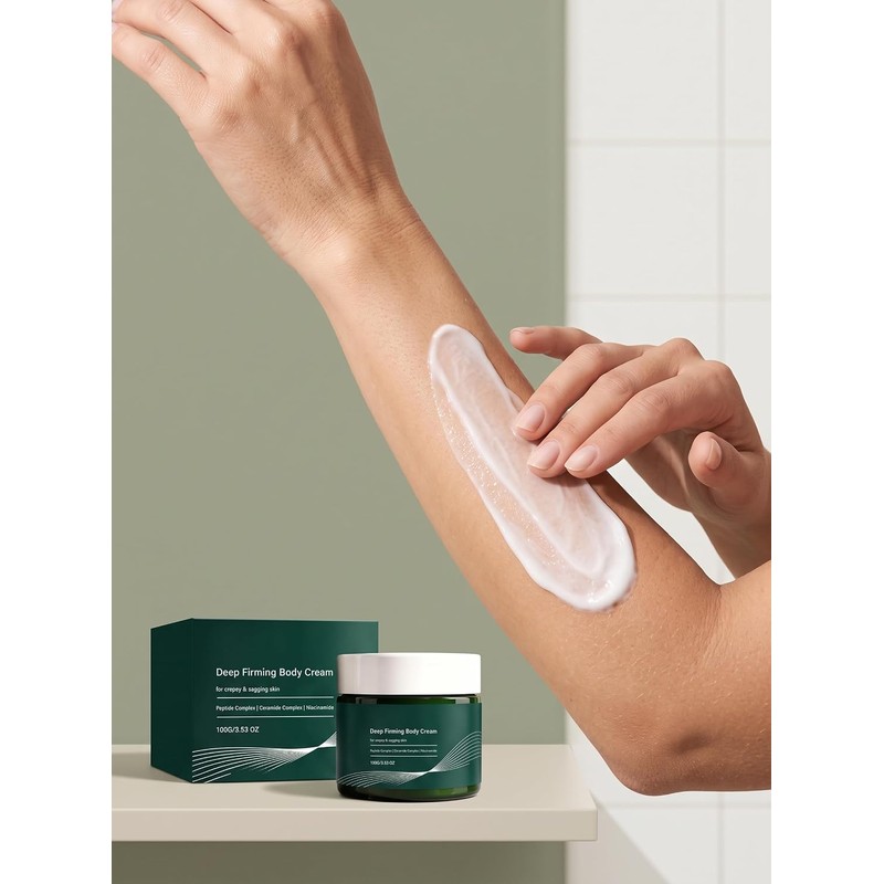 Deep Firming Body Cream, 3.53 Oz Peptide Ceramide Moisturizer Body