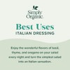 Simply Organic Mezcla de aderezo para ensalada, italiana, 0.70 oz