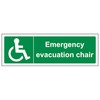 V Safety Emergency Evacuation Chair - Landscape 300 x 100