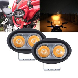 GREENBEAN LED Fog Lamp, Work Light, 40 W, 7d, Narrow Angle, Yellow, Equipped with CREE Chip, Compatible with 10V-30VDV, Audubai, Buggy Applications, Waterproof Work Light, PC Lens, Angle Adjustable,
