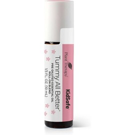 Plant Therapy | KidSafe Tummy All Better | Mezcla de Aceites Esenciales | Roll‑On 10 ml | Pre‑Diluido en Aceite de Coco Fraccionado | GC‑MS Tested | Aromaterapia Infantil | Vegano | Cruelty Free