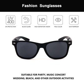 LLGSDLL Polarised Rectangular Sunglasses Men and Women Retro Classic Vintage Polarised Glasses UV400 Protection Classic Sunglasses Square with Bag for Driving, multicoloured