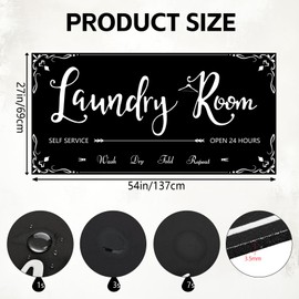 Washer and Dryer Covers for the Top Load, 54'' x 27.5'' Non Slip Washing Machine Cover, Washer and Dryer Top Protector Mat, Thickened & Dust Proof & Quick Drying Cover for Home Laundry Kitchen