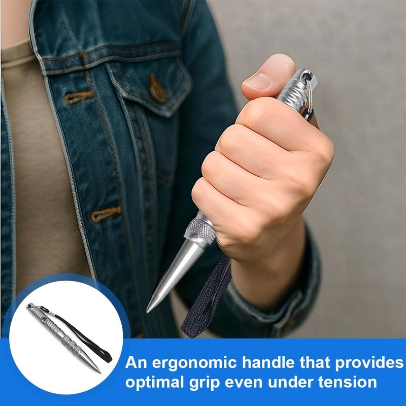 NHPY 1 Piece Multifunctional Key Ring, Tactical Pen, Extra Grip