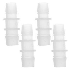 VekAuto 4pcs Plastic Hose Barb Fitting 9/16" to 1/2" Barbed Splicer Mender Joint Adapter Aquarium Clear