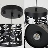 Merexcint 2 Pack Rustic Pendant Lights with Bear and Deer