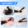 8PCS Zipper Repair Kit,3 Sizes Replacement Instant Fix Zipper Repair