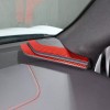 autopart2021 Red Carbon Fiber Instrument Dashboard Side Panel Trim For