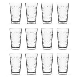 North Mountain Supply Diamondback Cider/Beer Glasses, Stackable - Great for Ciders and Fruity Beers - 11 ounces - Set of 12