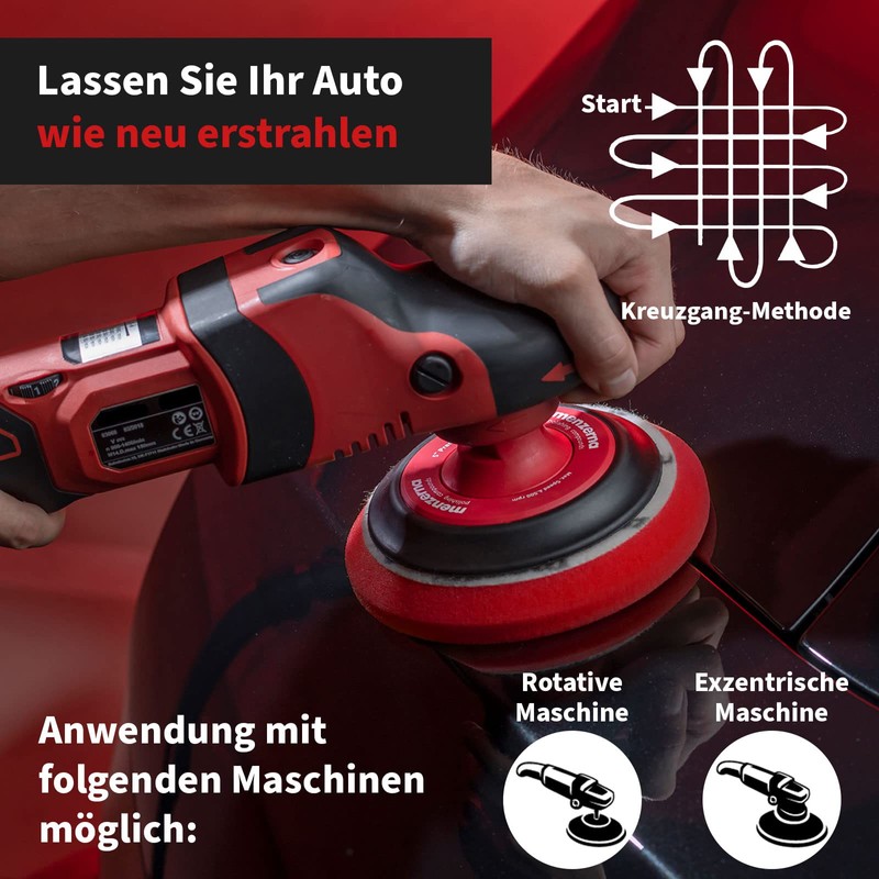 detailmate 2 x Menzerna Hard Pad for Wax
