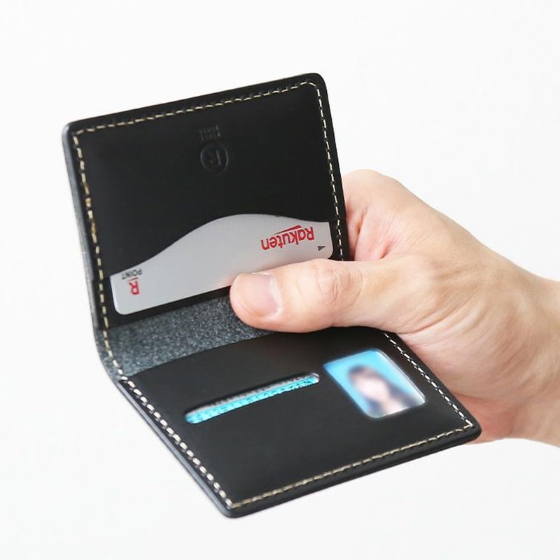 Polcolosso Original Tochigi Leather Bi-Fold License Case, Made in Japan,