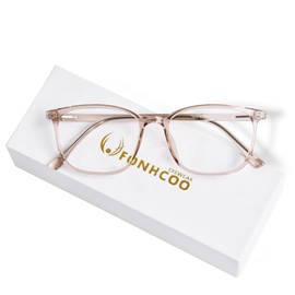 FONHCOO Blue Light Blocking Glasses Women Men TR90 Fashion Frame Computer Blue Light Glasses Anti UV Glare LBrown