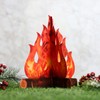 12 Set 3D Decorative Cardboard Campfire Centerpiece Artificial Fire Fake