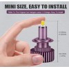 1&1 H7 6 Sides 3D 360° LED Headlight Bulbs Kits