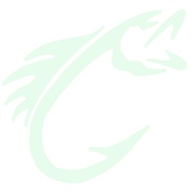 hBARSCI Fish Hook Vinyl Decal - 5 Inches - for Cars, Trucks, Windows, Laptops, Tablets - Outdoor-Grade 6mil Thick Vinyl - Glow in The Dark