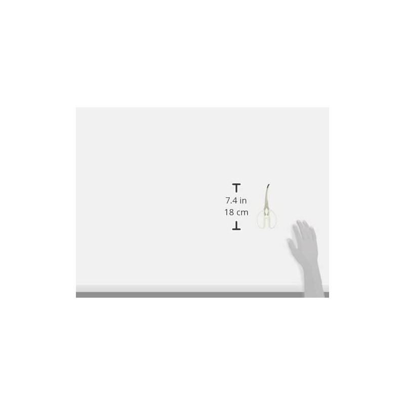 Yoshikawa YJ3195 Kitchen Scissors, Curve, For Hot Plates, Yakiniku Scissors,
