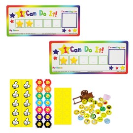 Mengger Children's Reward Board [2 Reward Board + 58 Magnets] Reward System for Responsibility Weekly Planner Children Magnetic Timetable Reward System Children Children Reward Board