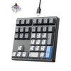FJÄDRAR Mechanical Number Pad, 34 Key Hot Swappable Numpad with
