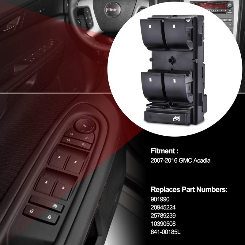 PUENGSI Driver Side Master Power Window Switch for GMC Acadia