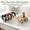 Belt Organizer 2 Pack Clear Acrylic Belt Holder for Closet