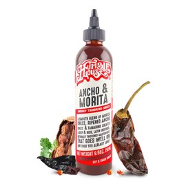 Humble House - Ancho & Morita Chiles Hot Sauce, Low in Calories and Sodium, Vegan Condiments for Chicken Wings, Steaks, Tacos, Burgers & More, Preservative-Free Enchilada Sauce, 9.5 oz