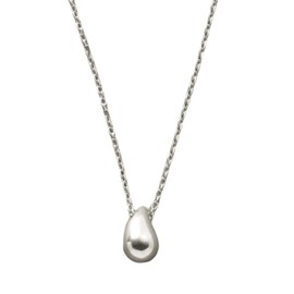 Cream Dot Necklace, Women's Popular, Stainless Steel, Surgical Stainless Steel, Short Chain, Drop, Distortion, Plump, Stainless Steel