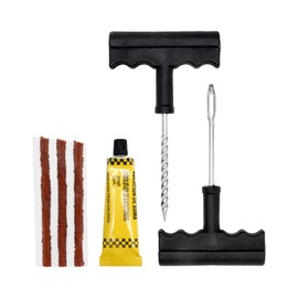 A-ITEM Car Puncture Repair Kit, For Automobiles, Puncture Repair Kit, Tires, Tubeless, For Car & Motorcycle, Emergencies, Portable, 3 Times